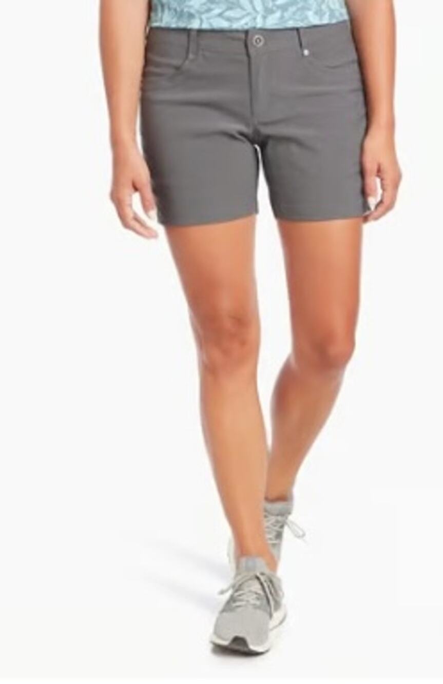 Kuhl Womens Trekr 5.5" Gray Size 6 Outdoor Hiking Shorts Drawstring Stretch